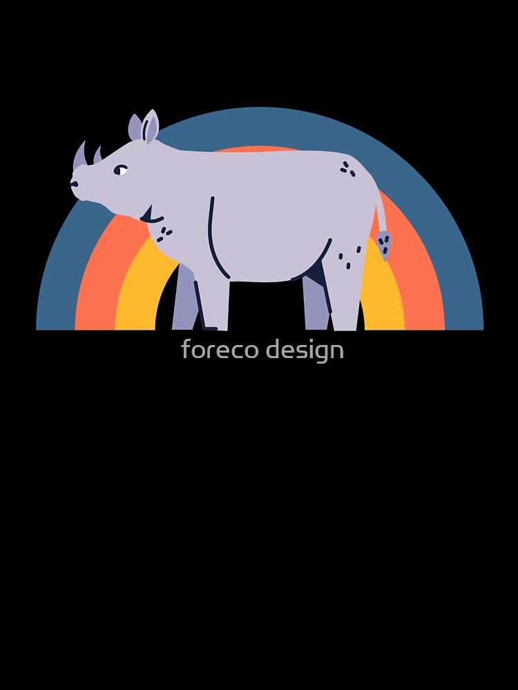save the rhinos - rhino conservation by foreco design