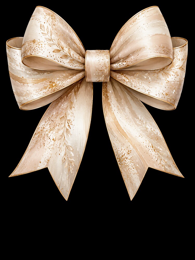 Elegant Watercolor Ribbon Gold Glitter Graphic by LakeishiaDeA