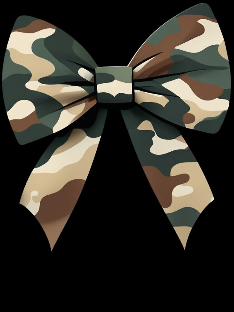 Camouflage Old Camo Bow Camo Coquette Bow Hunting Women Girl by Dabbing Turtle Designs