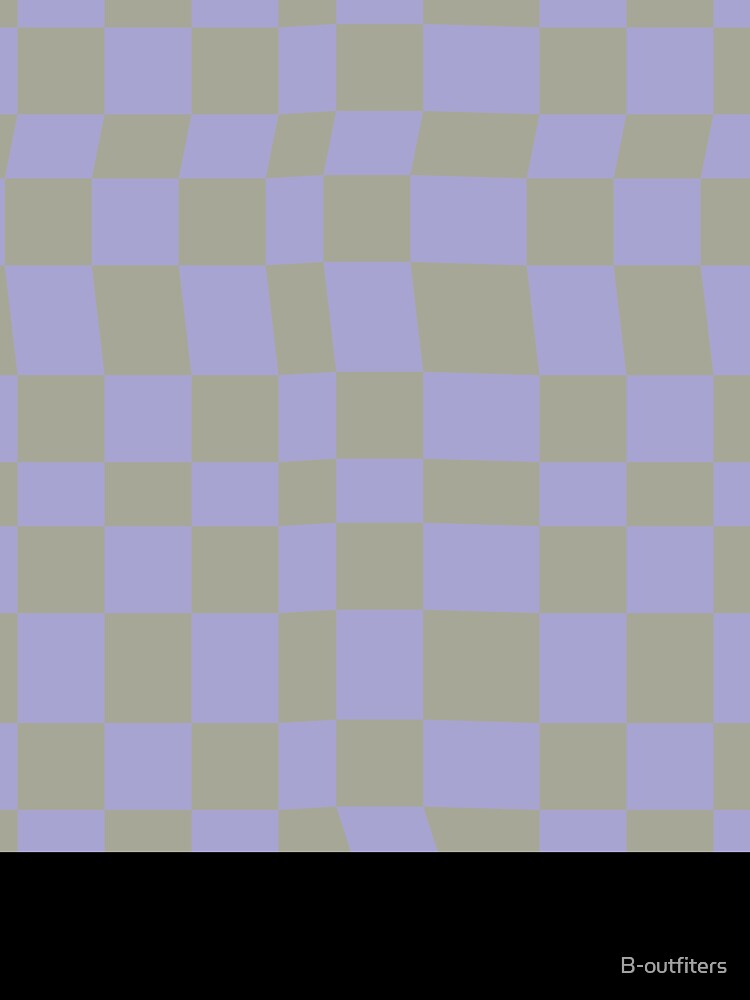 gray and pastel blue checkered pattern by B-outfiters