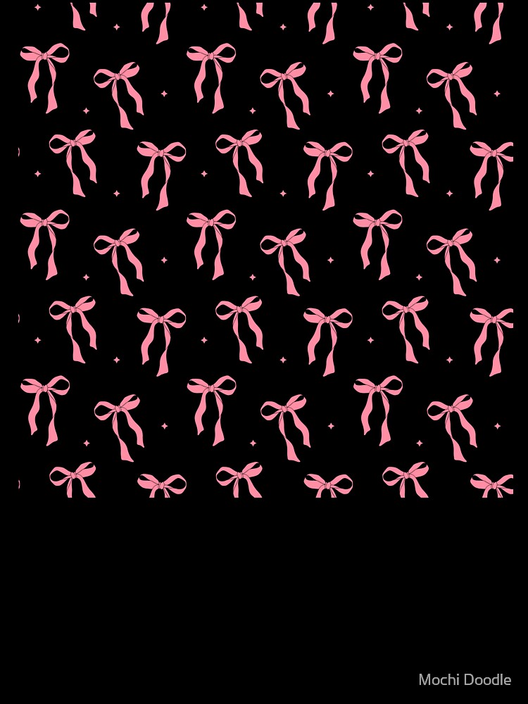 Pink Bow by Mochi Doodle