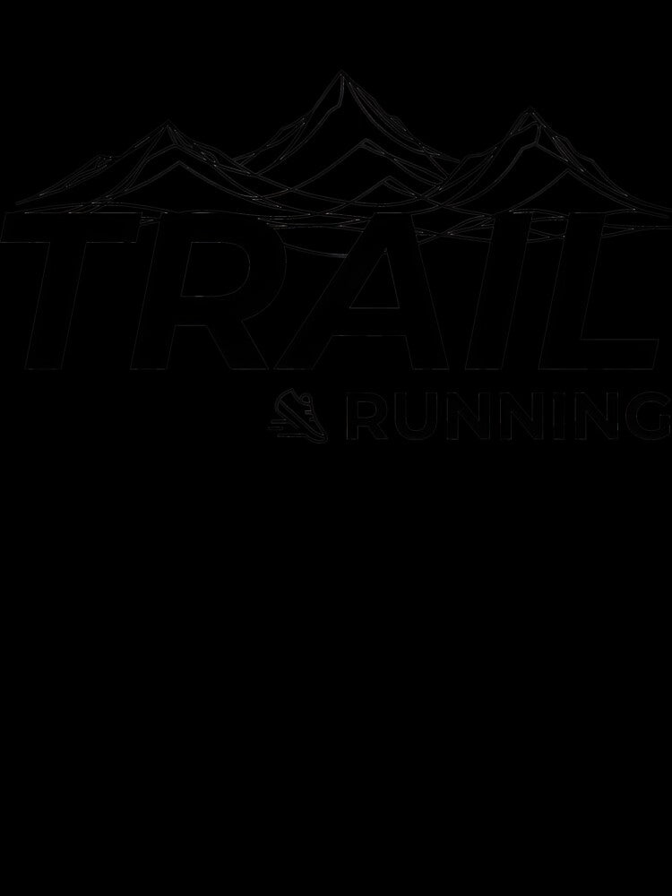 Trail running mountain minimalist line art by OutdoorMemories