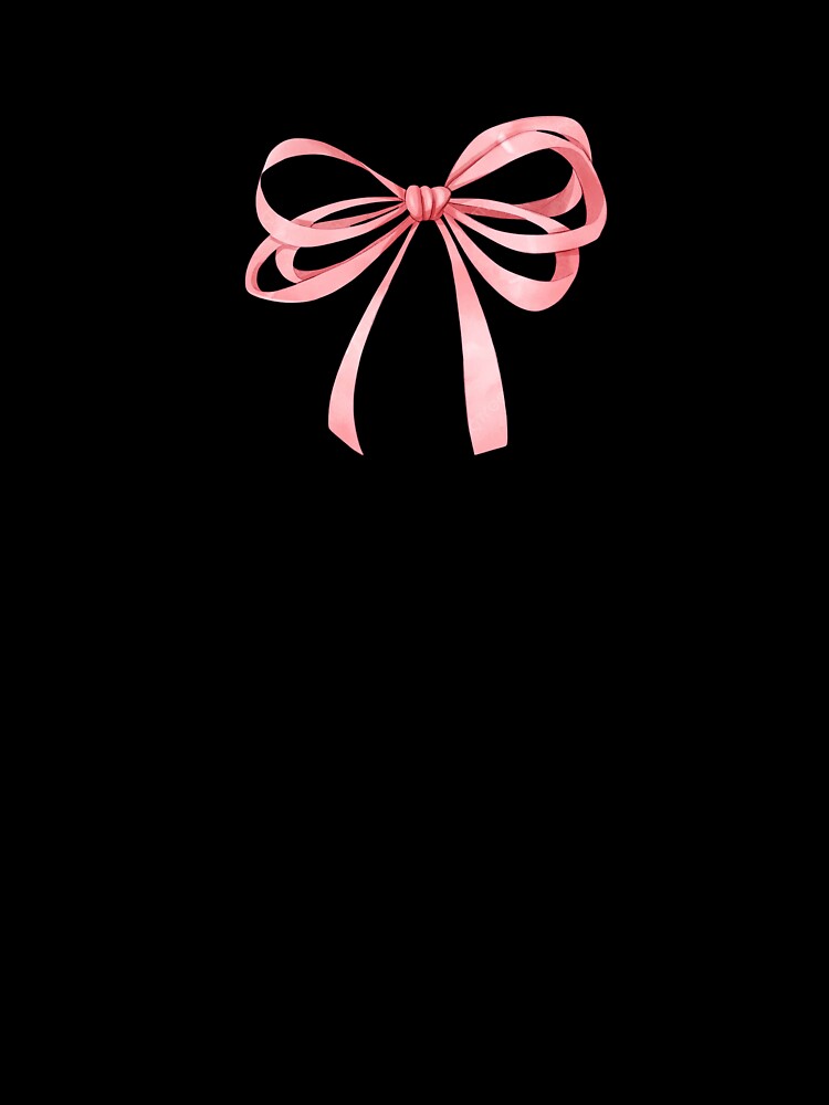 Pink Bow Sticker Coquette Aesthetic Ribbon Illustration by Justagirl444