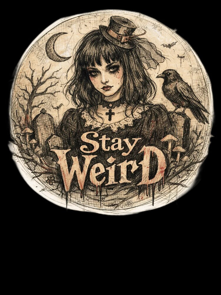 GOTHIC GIRL STAY WEIRD by gothelis