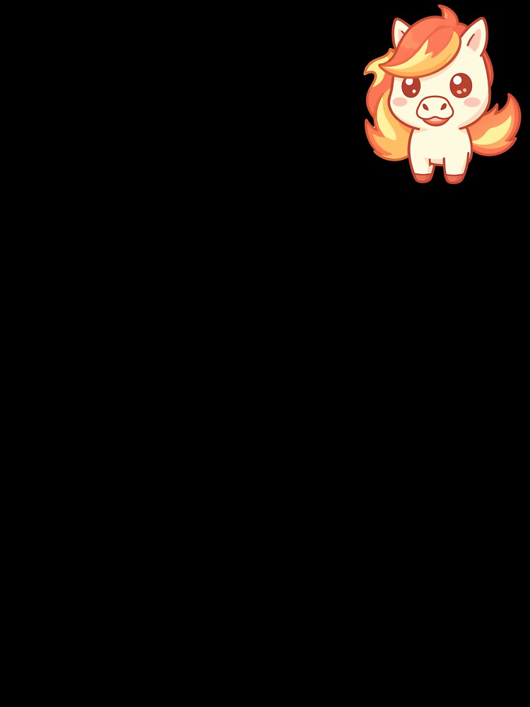 Adorable Fire Horse Chibi by The Chibi Stables @ Hot to Glow Art