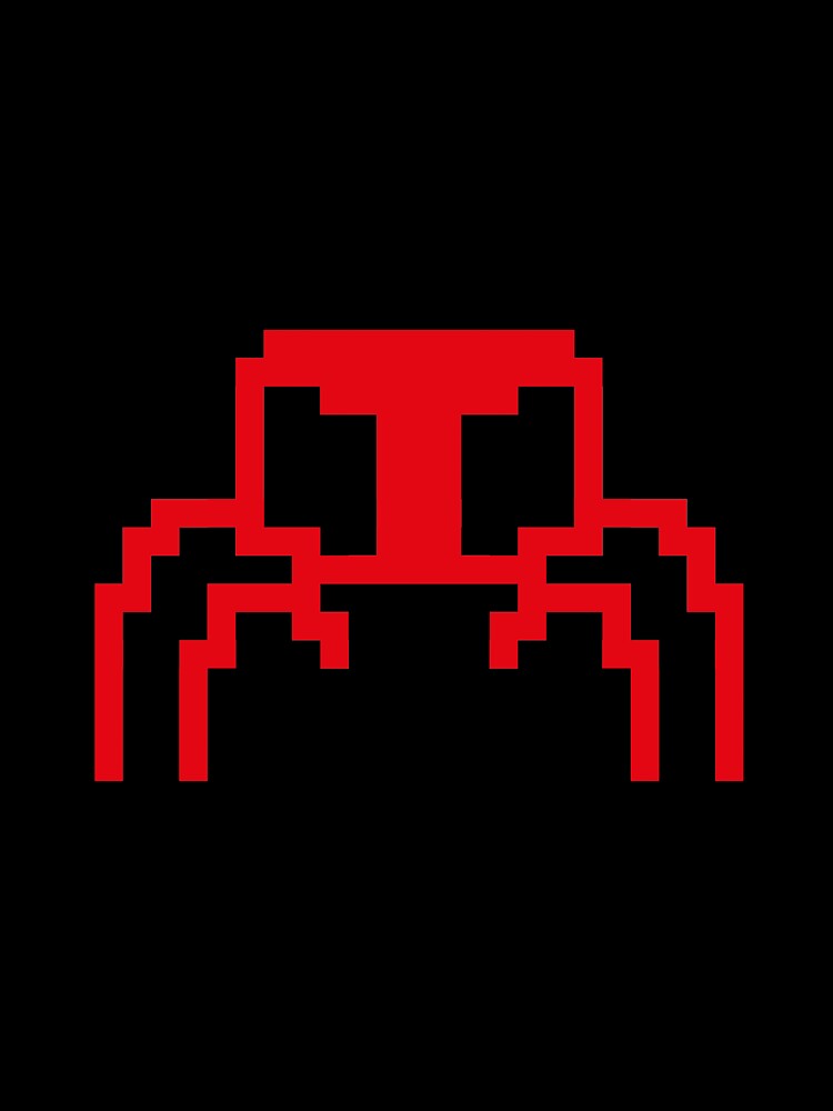 8-bit spider retro computer graphic by James Forward