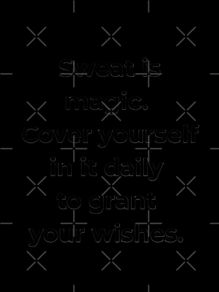 Sweat Is Magic HD Sticker – Daily Gym Motivation New Year Fitness Quote Design | 2026 new year goals & resolution by MillionaireGenZ ⭐⭐⭐⭐⭐ (5.0)