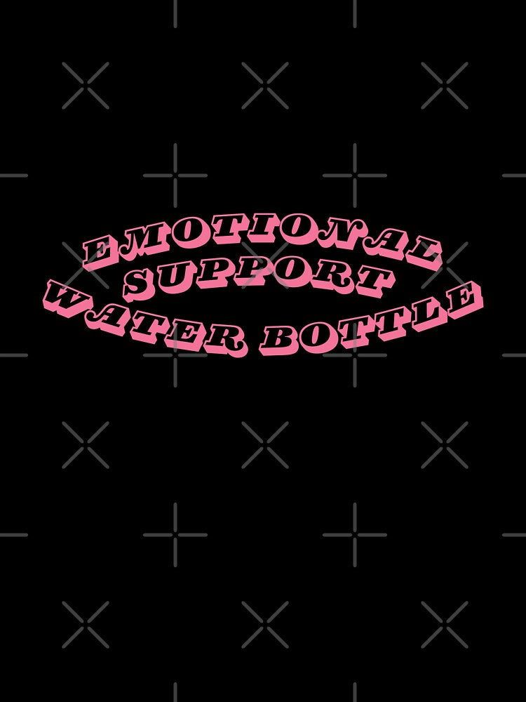 Emotional Support Water Bottle – Funny Hydration Quote Design by printwithkacie