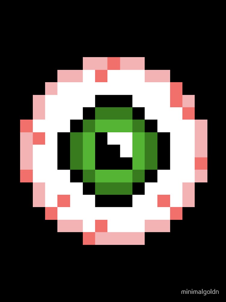 Green Eye Pixel Art by minimalgoldn