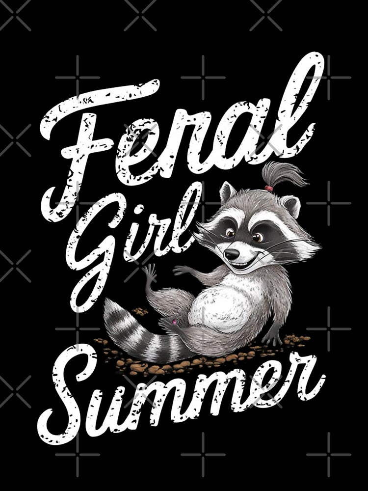 Funny Sweet Feral Girl Summer Possum Meme by Watercolored-Me