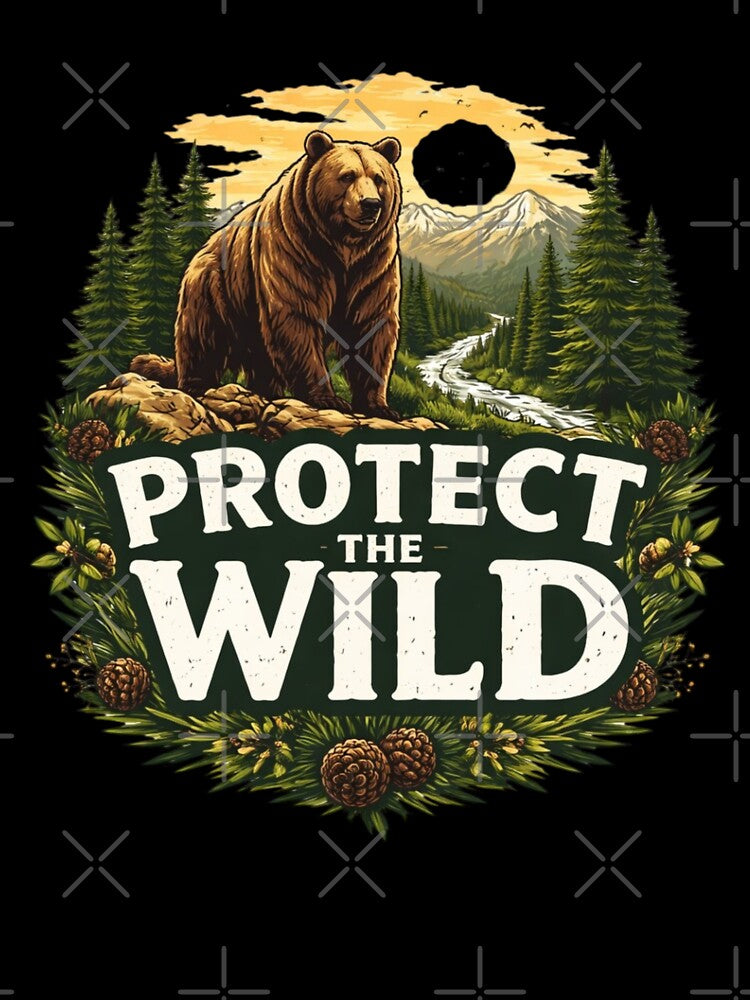 Protect The Wild Mountain Bear Shirt by PawTheory