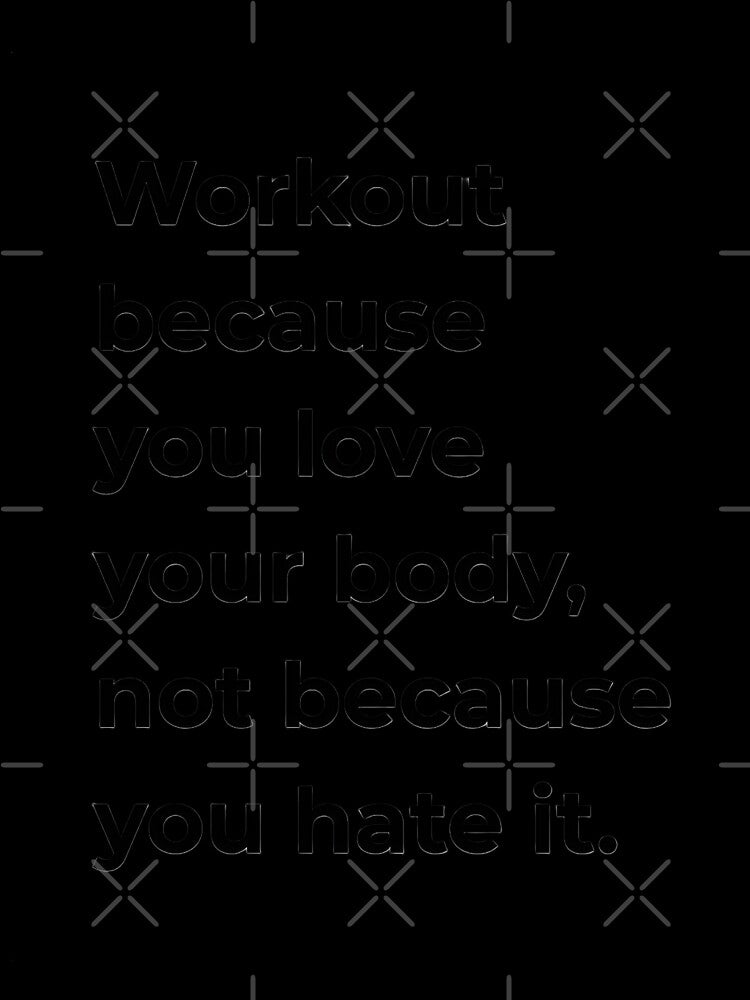 Workout Because You Love Your Body HD Sticker – Positive New Year Fitness Self-Care Quote | 2026 new year resolution by MillionaireGenZ ⭐⭐⭐⭐⭐ (5.0)