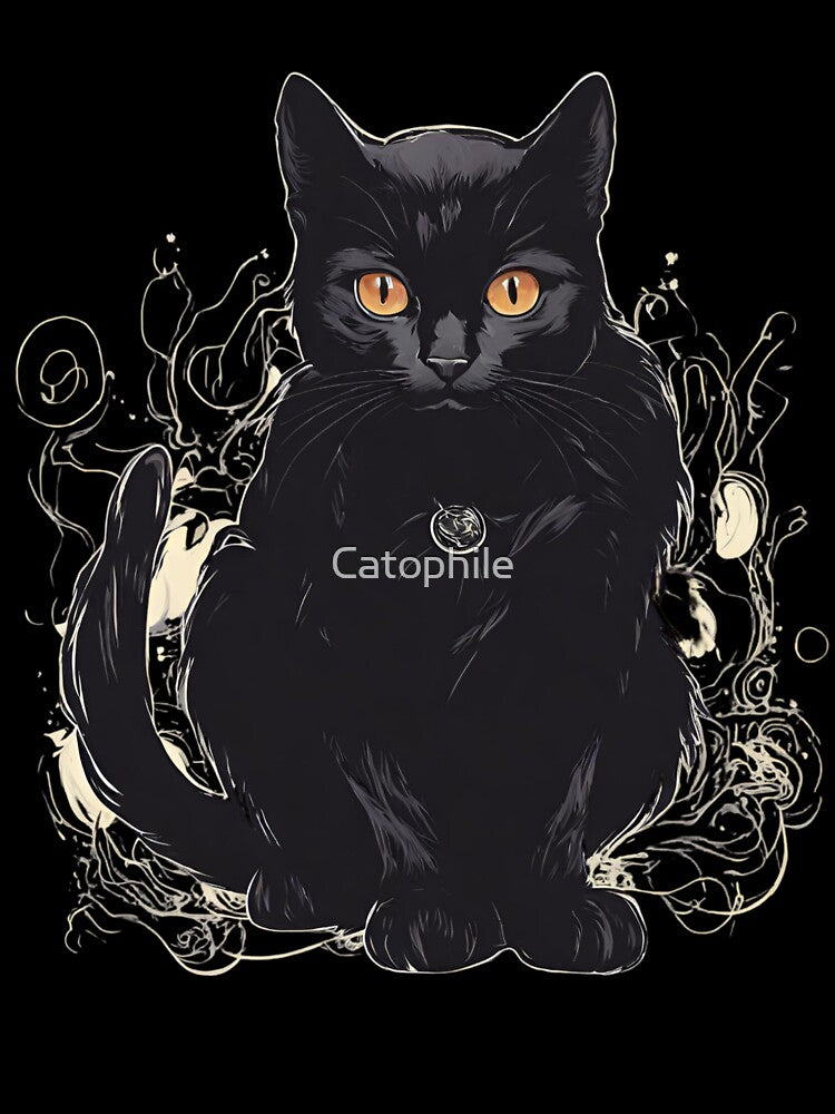 black cat by Catophile