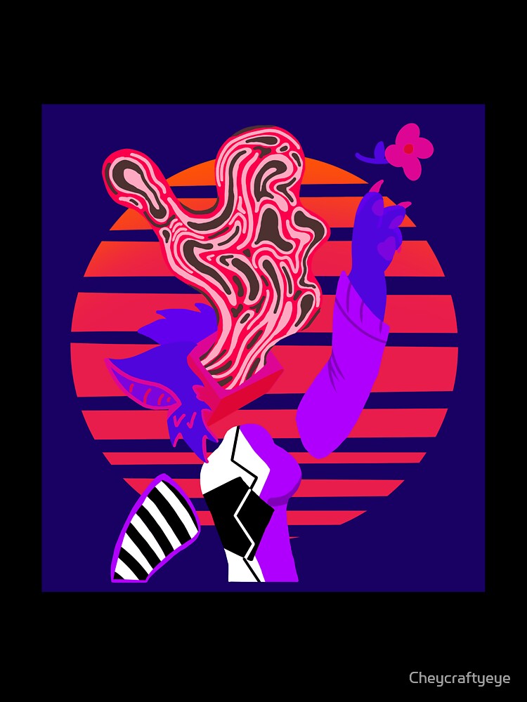 Weirdcore tv-head vaporwave by Cheycraftyeye