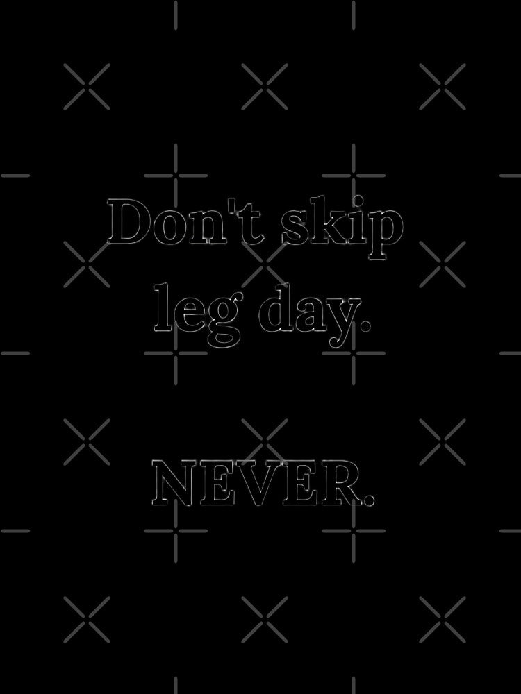 Never Skip Leg Day HD Sticker – Hardcore New Year Gym Motivation Quote | Hardcore Gym Quote Shirt & Tee | Fitness Motivation Sticker | 2026 resolution Leg Workout by MillionaireGenZ ⭐⭐⭐⭐⭐ (5.0)
