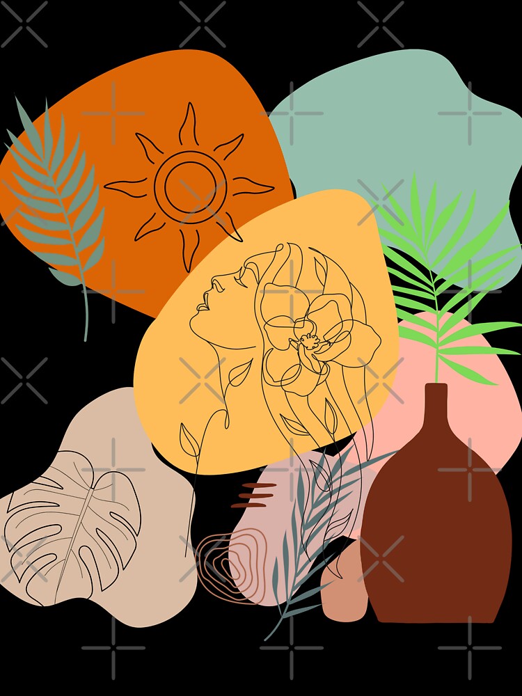 Boho Sun and Woman by ARTCLAYSTO