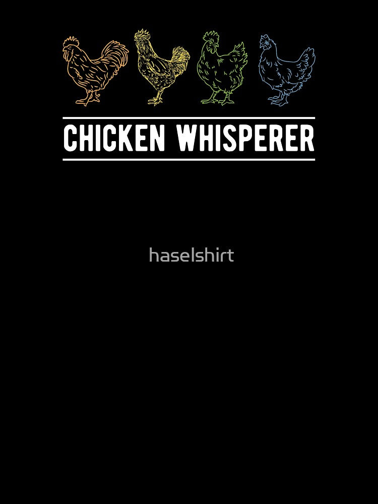 Chicken Whisperer Retro Farmer Birthday Gift by haselshirt