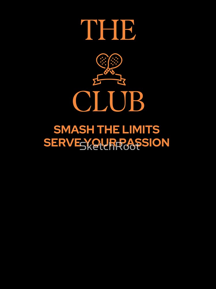 Padel Tennis Club Slogan Motivation Art Print by SketchRoot