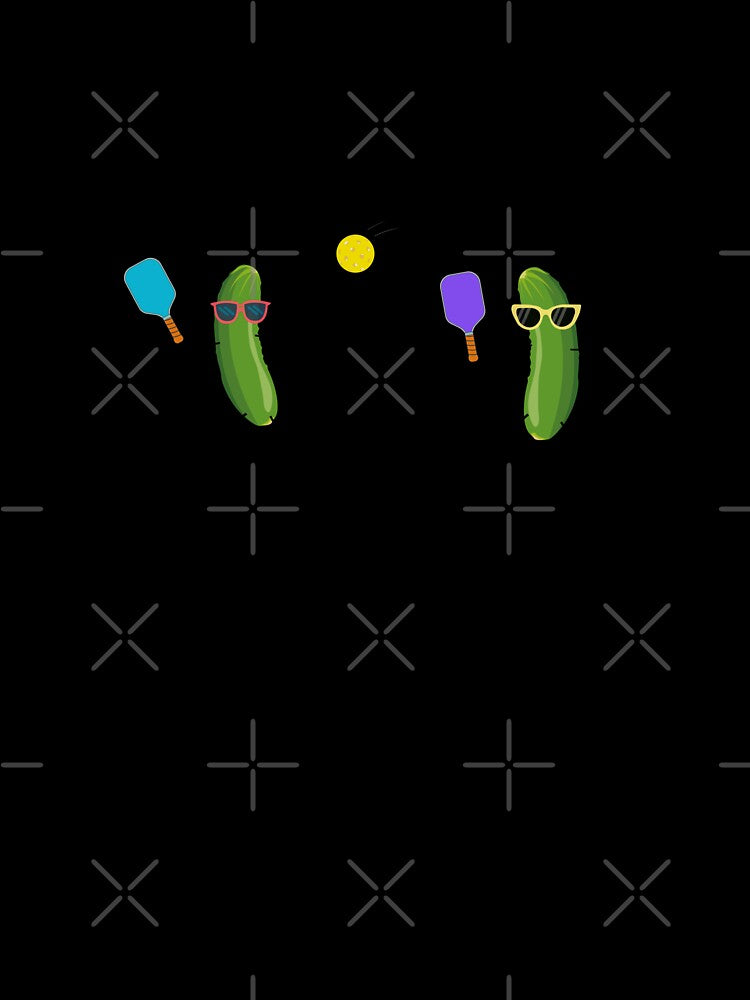 Pickles Playing Pickleball by Flip Your Pancake