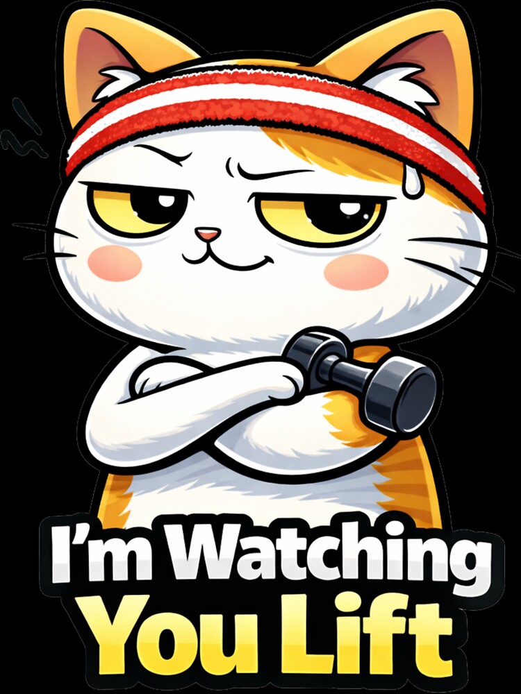 Part of the Gym Judgment Club – I'm Watching You Lift by les 3 cerises store