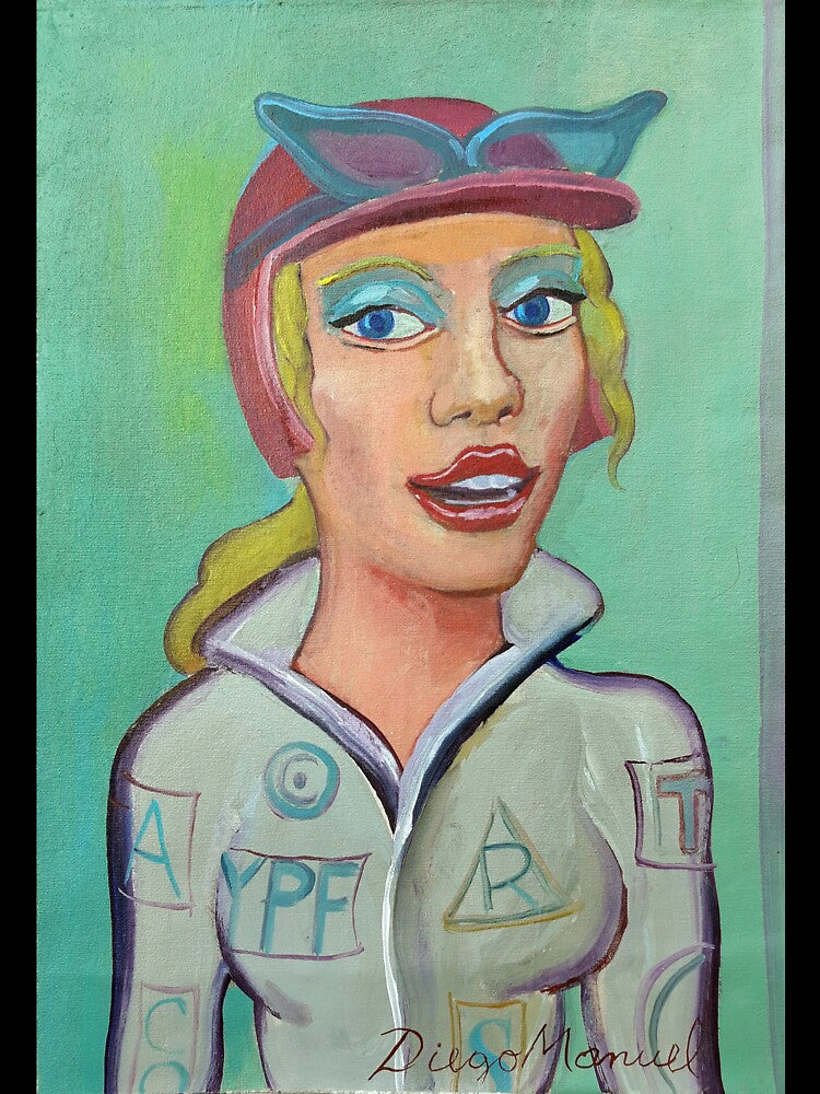 girl in pilot costume 2 by Diego Manuel Rodriguez