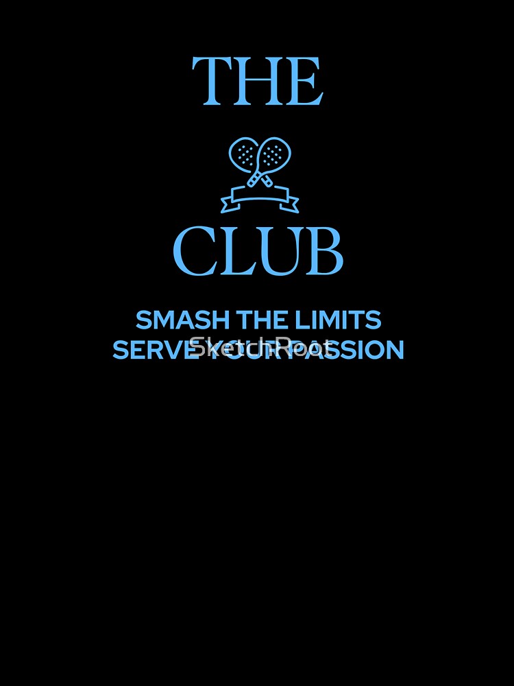 Padel Club Light Blue Racket Sports by SketchRoot