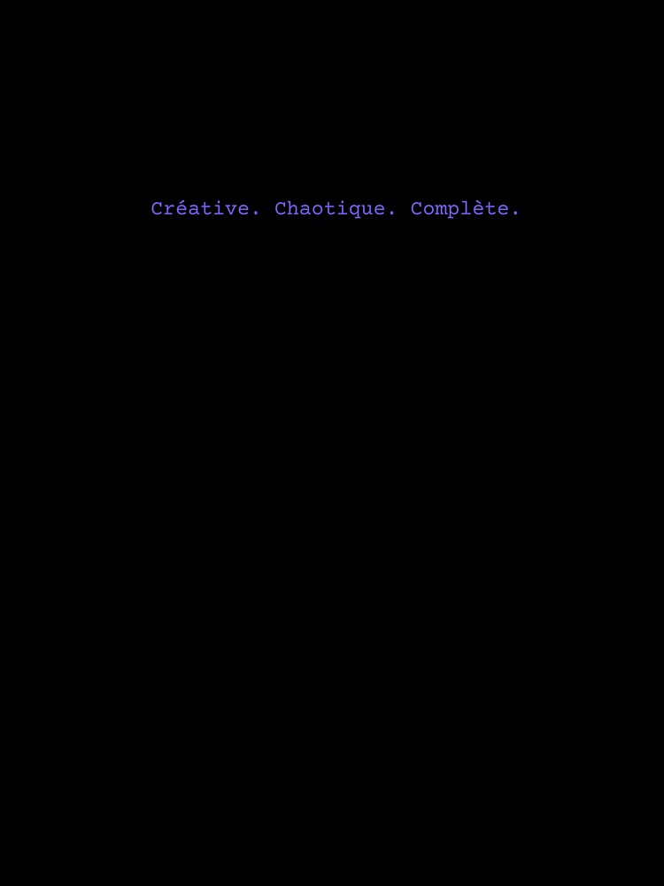 Créative Chaotique Complète – shirt for creative women by LUAI Creations