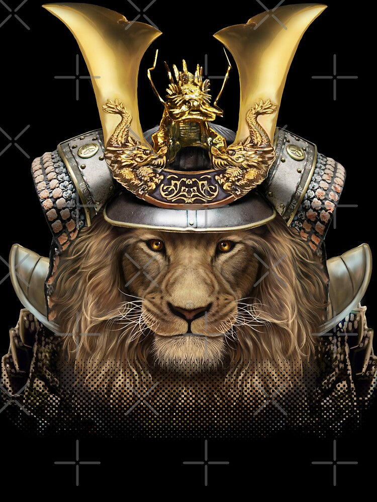 Alpha Lion in Japanese Samurai Armor by Fox-Republic