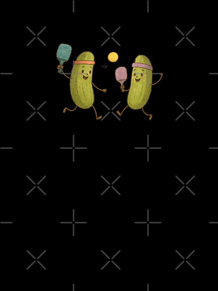 Vintage Pickles Playing Pickleball by Flip Your Pancake