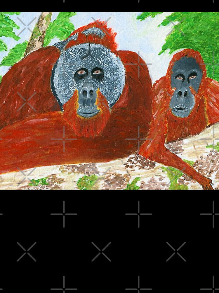 Sumatran Orangutan (Critically Endangered) by ArtbyBrittney