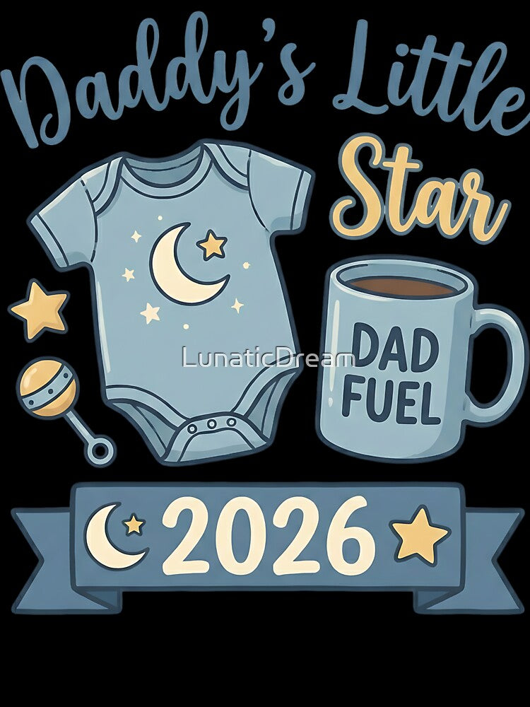 Expecting Dad 2026 Shirt – Baby Announcement Tee by LunaticDream