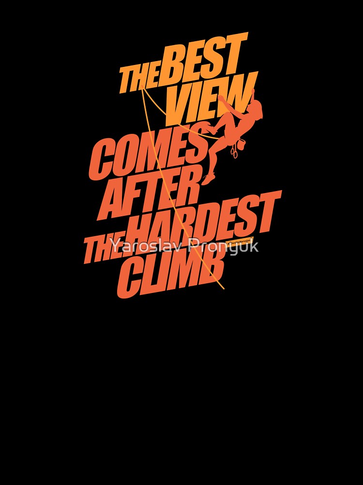 The best view (the girl climber) by Yaroslav Pronyuk