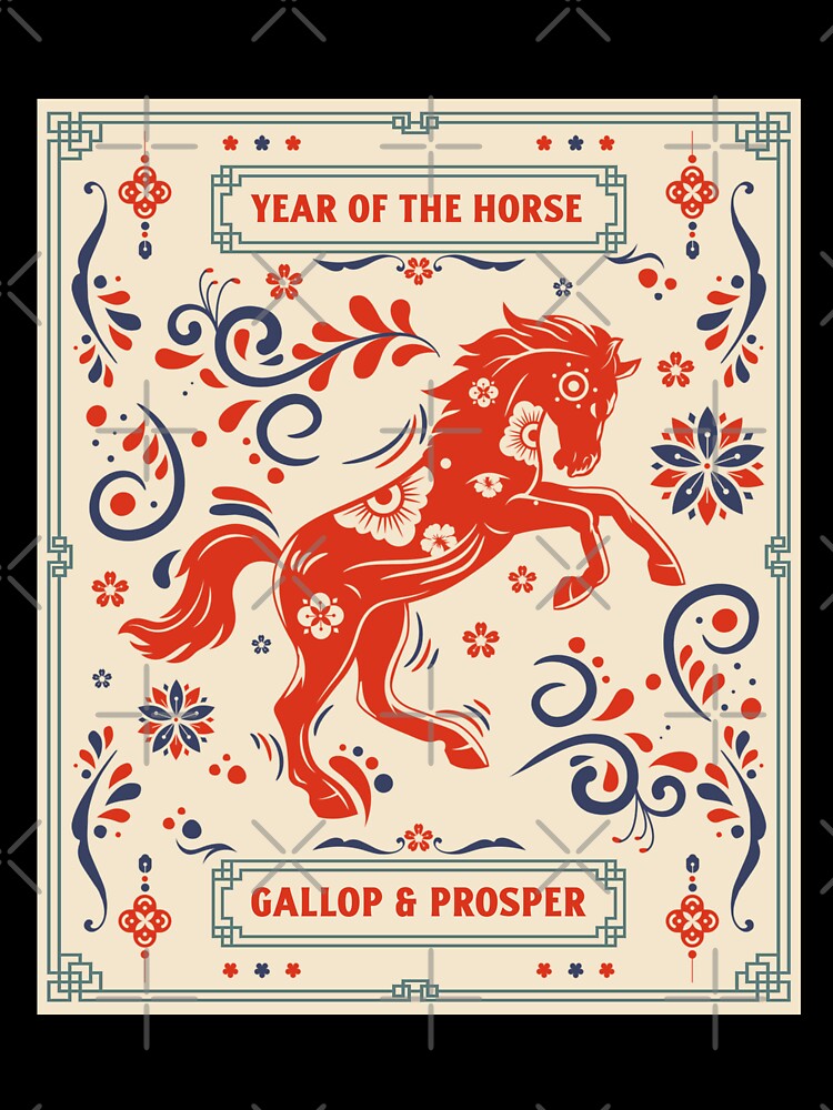 Year of the Horse  Chinese Near Year T-Shirt by Koali Tees