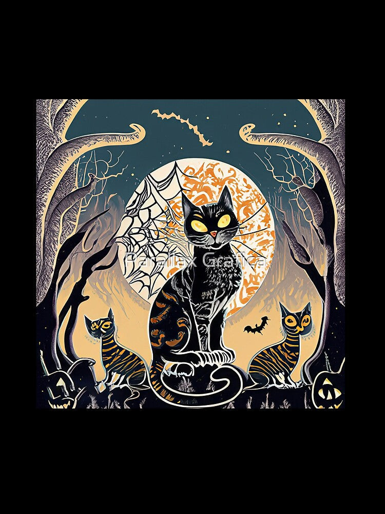 Creative Halloweens Cat Illustration by Parallax Grafica
