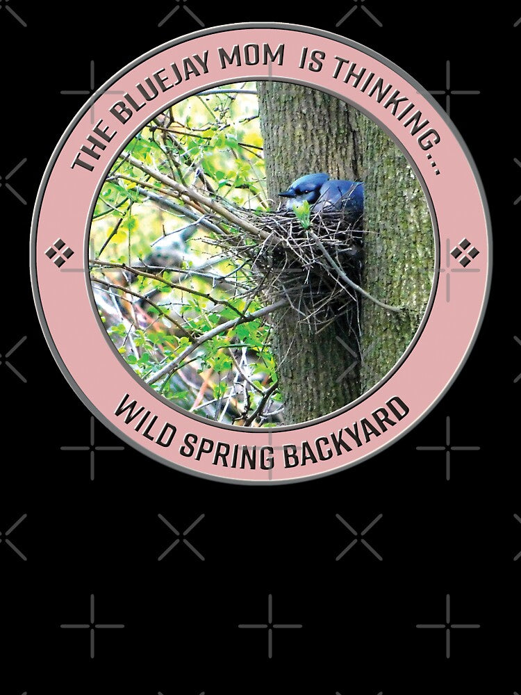 The Bluejay Mom is Thinking........ on Her Nest by cremedecolor