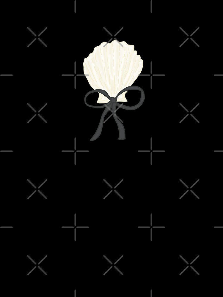 Seashell with Black Bow by coastal collective