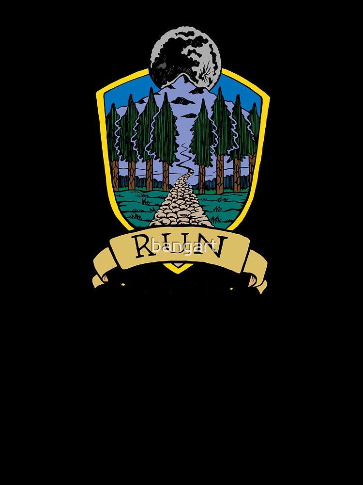 Run Forever Moon Emblem - Colour Version by bangart