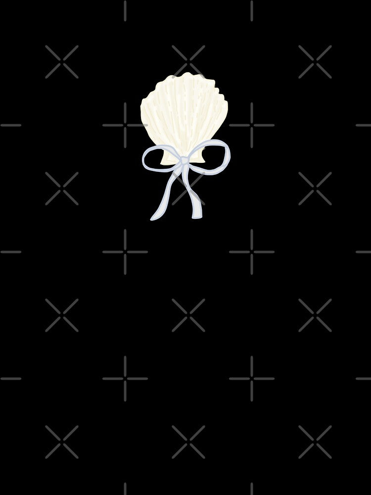 Seashell with Blue Bow by coastal collective