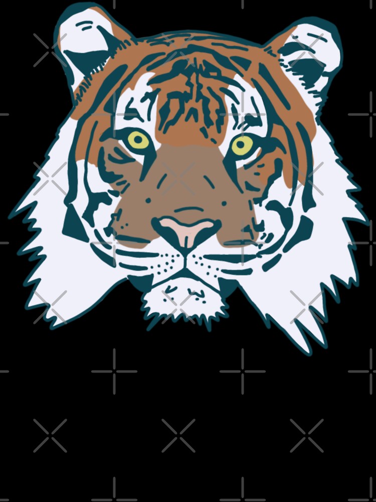 Tiger Block Print by Kara SJ