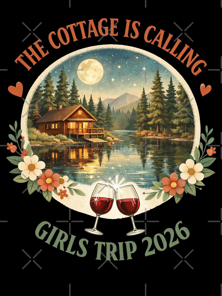 The Cottage Is Calling Funny Girls Trip 2026 Vibes by Pawsome Quotes