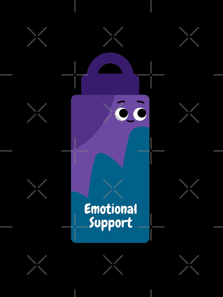 Emotional Support Water Bottle - Grape by Deedy  Studio