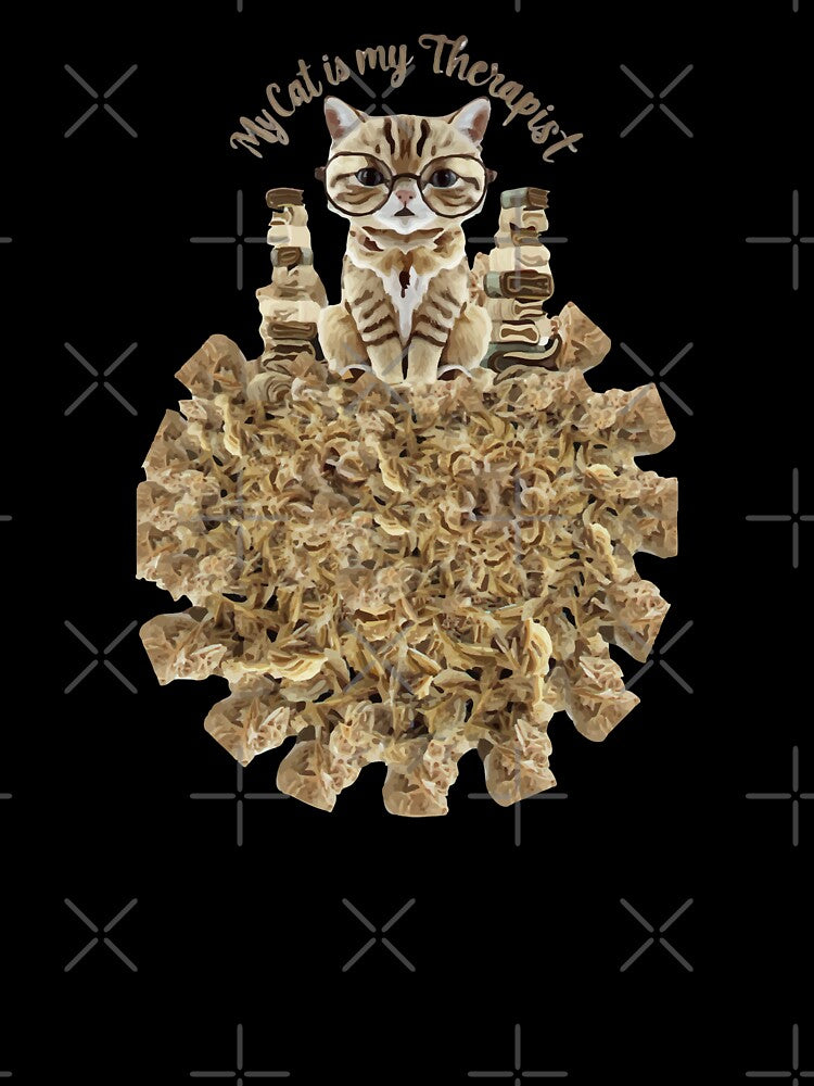 My Cat is My Therapist with Brown Barite by ArtDesignTp