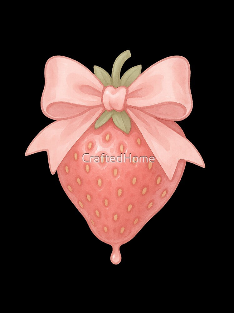 Strawberry Bow Babe by CraftedHome
