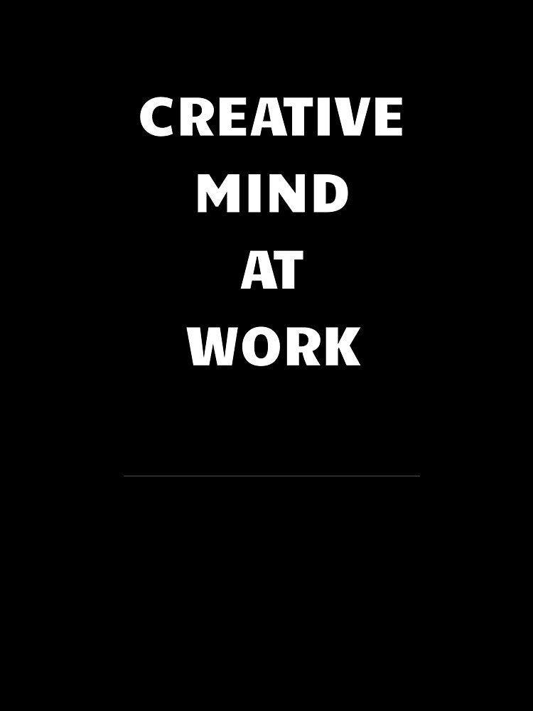 Creative Mind At Work – Funny Creative Thinker Design by Nikoverse