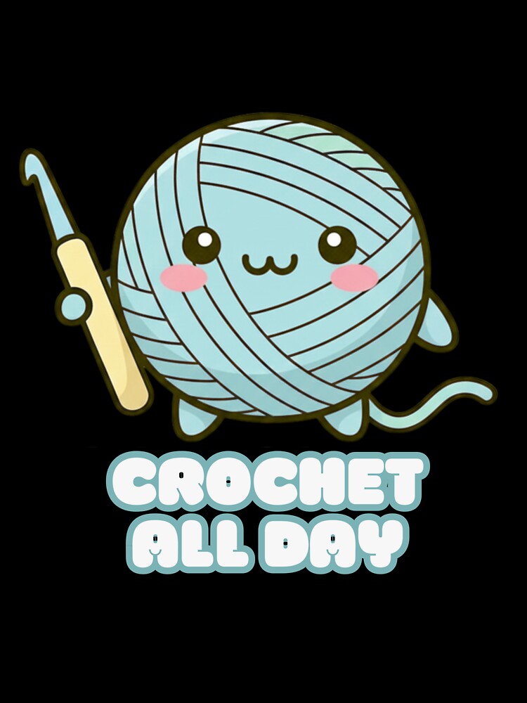 Crochet All Day – Cute Kawaii Crochet Lover Shirt by harinshop ⭐⭐⭐⭐⭐