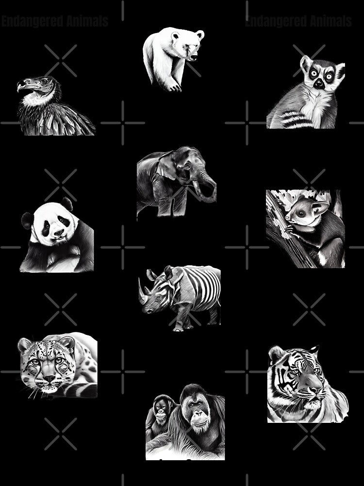 Endangered Animals Sticker Pack - 10 Units by IguaranDesign
