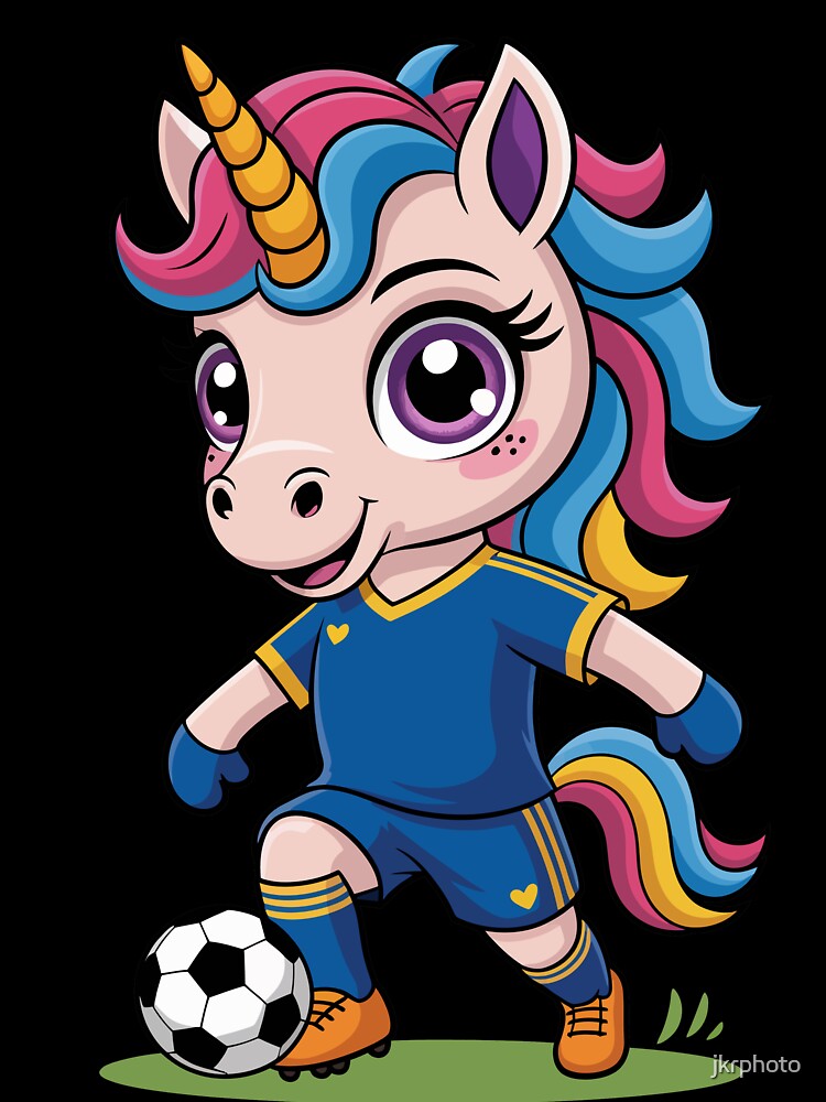 Unicorn Plays Soccer by jkrphoto