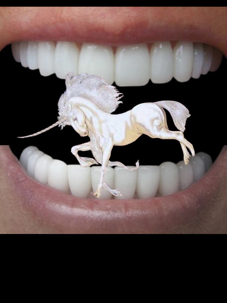 unicorn teeth sticker by bumbumbum17