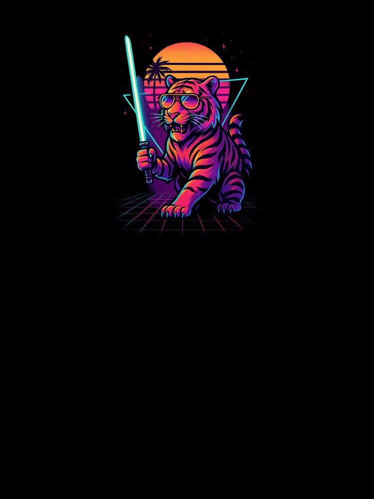 Synthwave Tiger Warrior by ResinandRelics