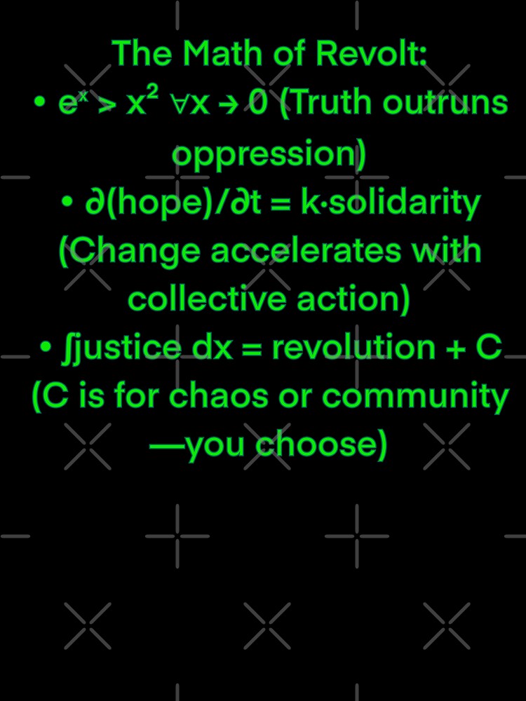 Earth Day Math Revolt Tee: eˣ > x² in Forest Green | Eco-Activist STEM Shirt by aadventures
